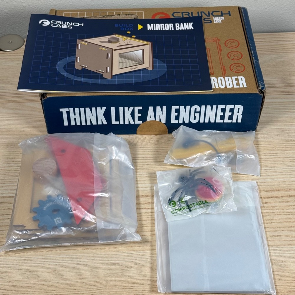 CrunchLabs Mirror Bank Build Box by Mark Rober - Open Box